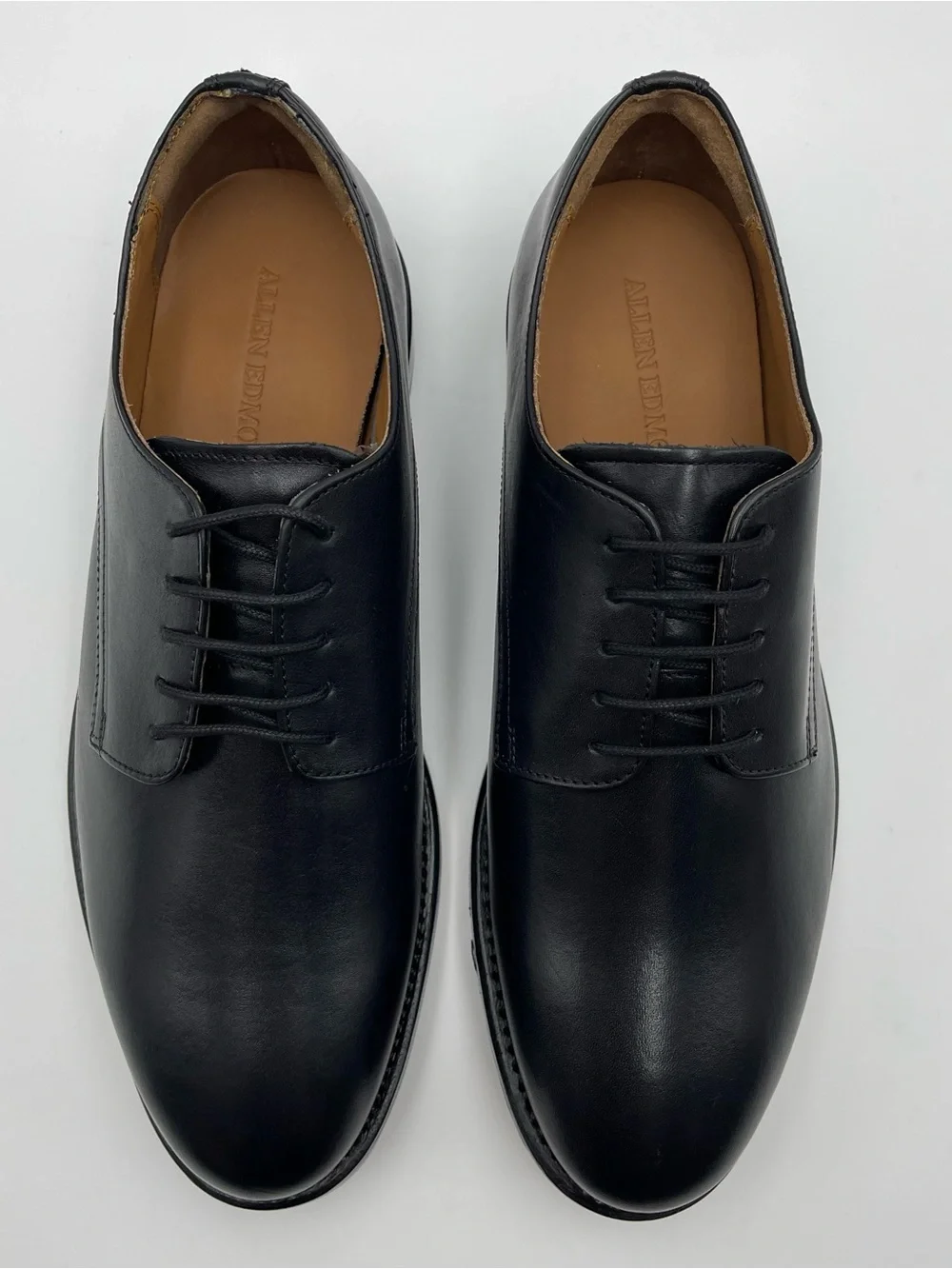 Allen Edmonds Henry Derby Black Leather Men Shoes Size 9.5 D MSRP $450